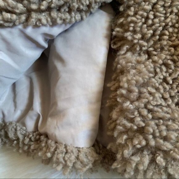 Zara Brown Teddy Bear Lined Cozy Coat Jacket Small collared - Picture 7 of 10